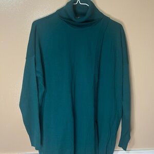 Kate & Mallory Women's Teal Turtleneck Sweater